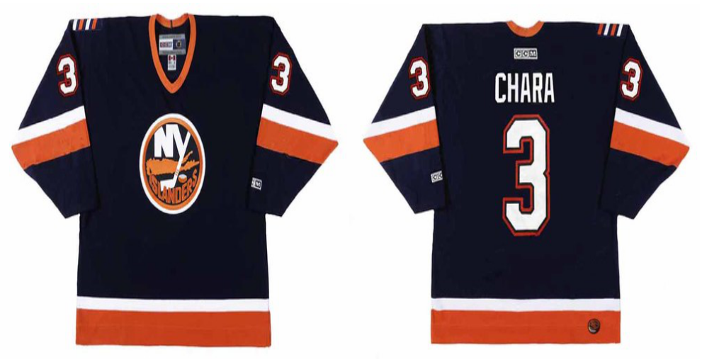2019 Men New York Islanders 3 Chara blue CCM NHL jersey
